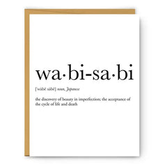 Wabi-Sabi Definition Everyday Card