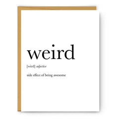 Weird Definition Everyday Card