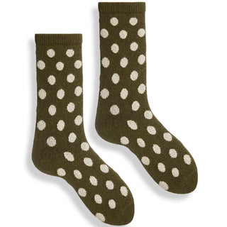 Women's Dot Wool Crew Socks Socks - Picayune Cellars & Mercantile