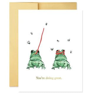 You're Doing Great Frogs Encouragement Card Cards - Picayune Cellars & Mercantile