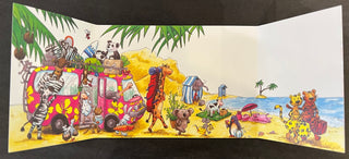 Trifold Card "Cool Bus Vacations"