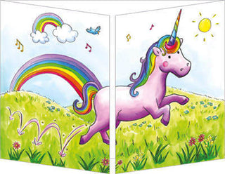 Trifold Card "Rainbow Unicorn"