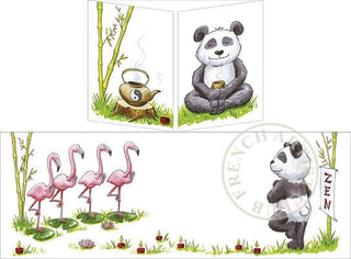 Trifold Card "Zen Panda"