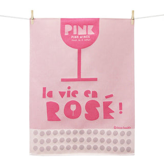 "La Vie en Rosé" Kitchen Towel