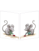 Trifold Card "Mice on a Swing"