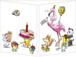 Trifold Card "Party Animals"