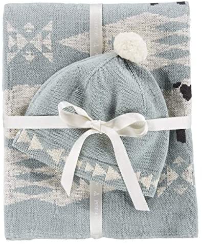 Pendleton Knit Baby Blanket with Beanie