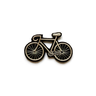 "Bicycle" Embroidered Brooch