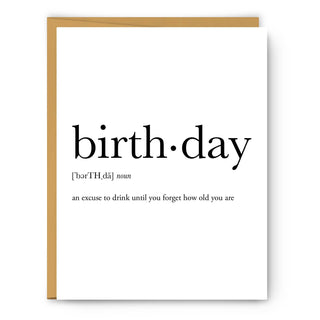 "Birthday Definition" Card