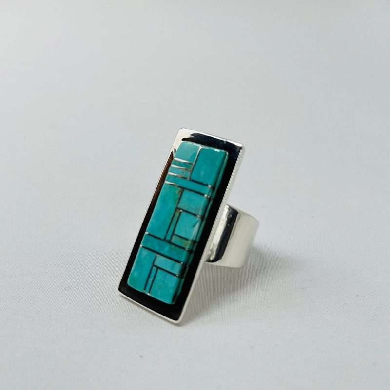 Tommy Jackson Turquoise Inlay Ring