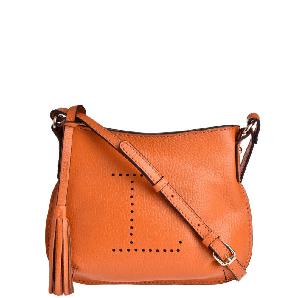 Mini Celia Leather Crossbody Bag