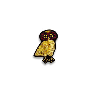 "Owl" Embroidered Brooch