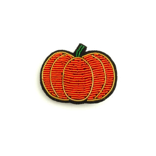 "Pumpkin" Embroidered Brooch