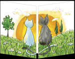 Trifold Card "Cats at Sunrise"