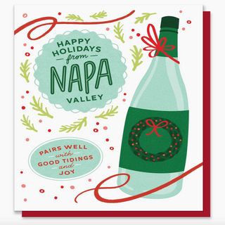 "Happy Holidays from Napa" Card