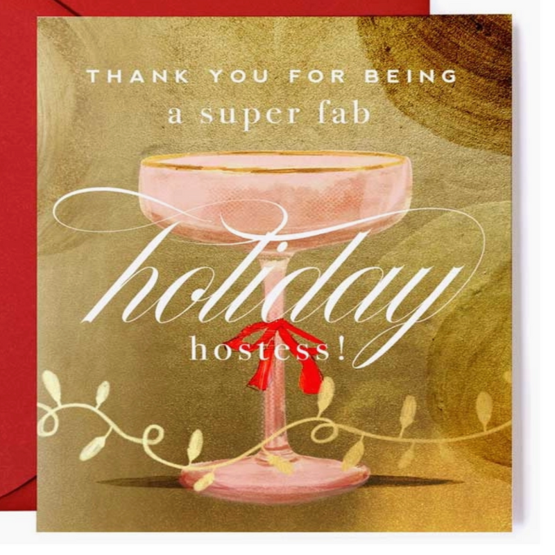 "Holiday Hostess" Thank You Card
