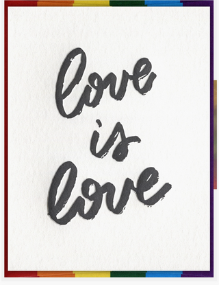"Love is Love" Pride Card