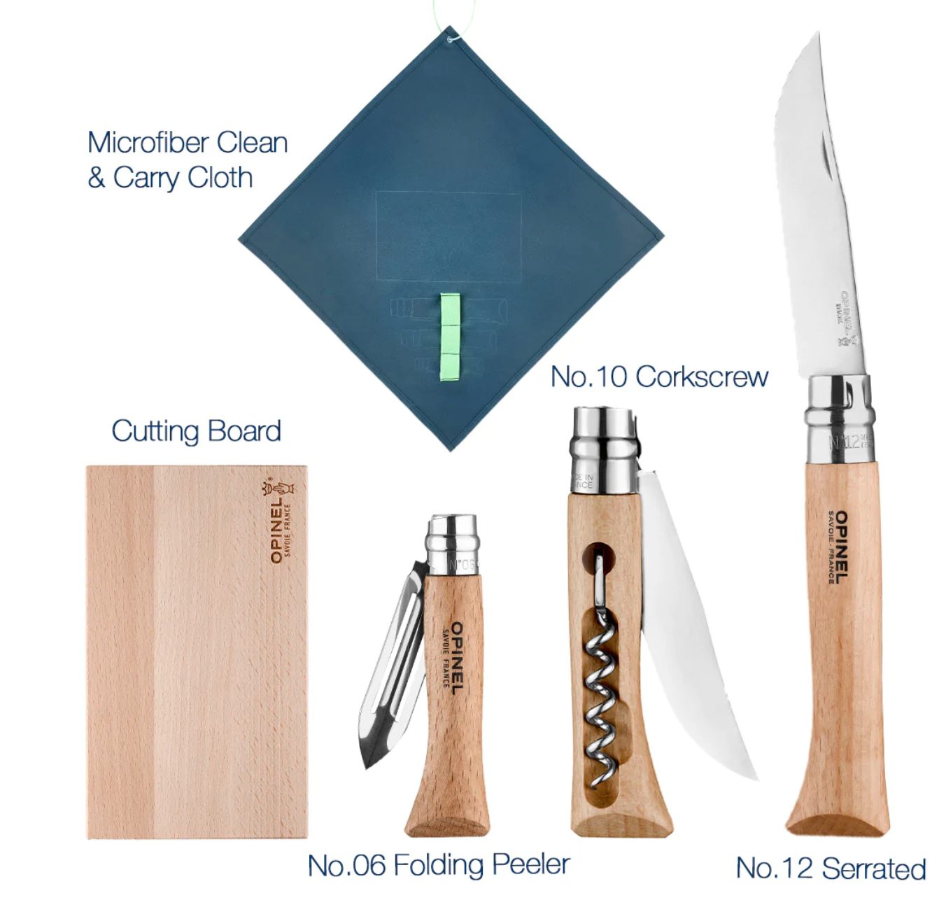 Opinel Picnic+ Set with No.08 Folding Knife