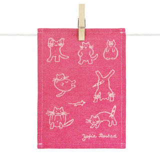 "Pink Cats" Cocktail Napkin