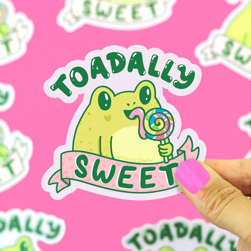 Toadally Sweet Toad Sticker