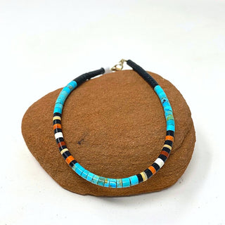 Turquoise Heishi Bead Bracelet