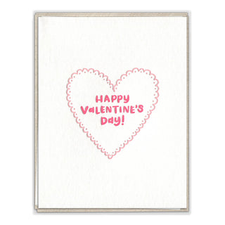 "Happy Valentine's Day Heart" Valentine's Card
