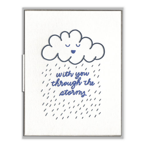 "With you through the storms" Card