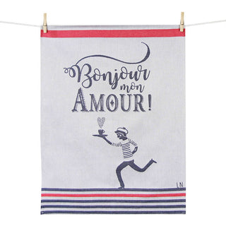"Bonjour Mon Amour" Kitchen Towel