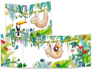 Trifold Card "Toucan & Sloth Swing"