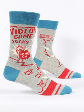 Blue Q Men's Crew Socks "Video Game Socks"