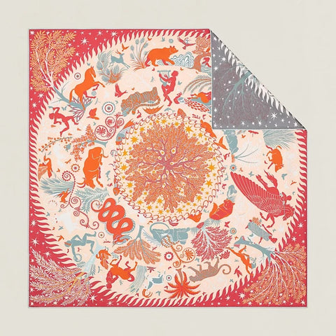 HERMÈS Sous Le Charme D'Orphee Silk Twilly Scarf - Multicolored