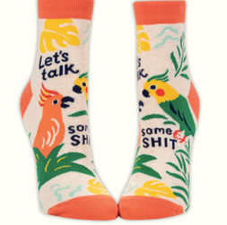 Blue Q Women's Ankle Socks "Let's Talk Some Shit"