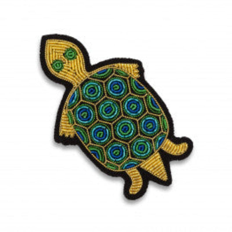 "Turtle" Embroidered Brooch